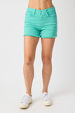 Aquamarine Denim Shorts - Southern Grace Boutique 