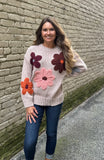 Floral Knit Sweater - Southern Grace Boutique 