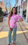 Embroidered Woven Top - Southern Grace Boutique 