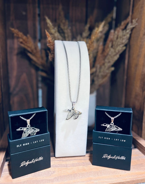 Landing duck- Stainless Steel Necklace