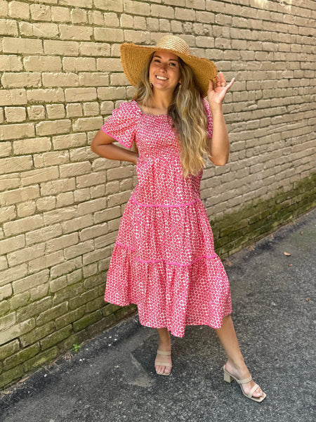 Tiered Smocked Midi - Southern Grace Boutique 