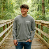 Blackout Camo LS Tee, Grey