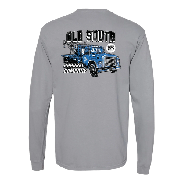 Old School Tow LS Tee, Granite