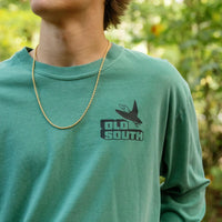 Pixeled Duck Hunt LS Tee, Lt Green