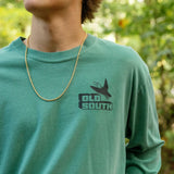 Pixeled Duck Hunt LS Tee, Lt Green