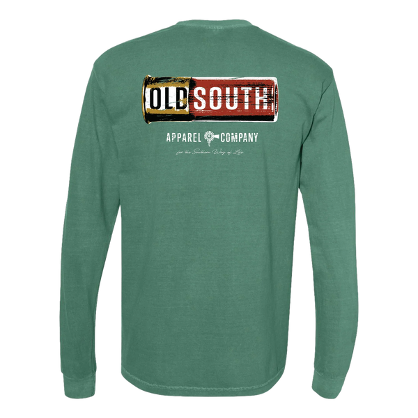 Shell Casing LS Tee, Lt Green - Southern Grace Boutique 