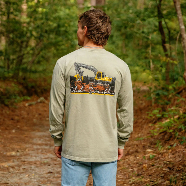Trackhoe LS Tee, Sandstone