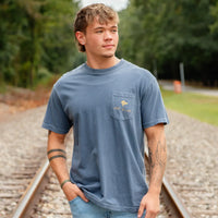 Fighting Bucks Tee, Denim
