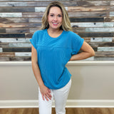 Cuff Sleeved Top - Southern Grace Boutique 