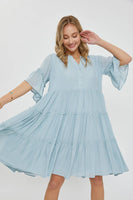 Bell Sleeve Dress - Southern Grace Boutique 
