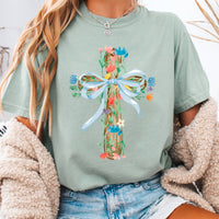 Floral Cross Tee