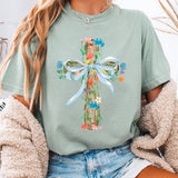Floral Cross Tee