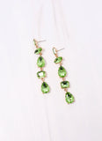 Timmins Stone Drop Earring GREEN - Southern Grace Boutique 